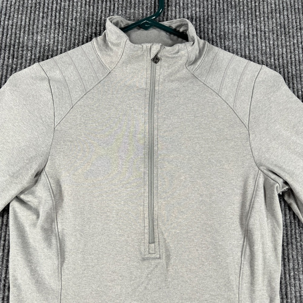 Bontrager Sweatshirt Cycling Shirt Womens Small Gray Long Sleeve 1/2 Zip Mock